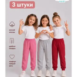 Штаны для девочки 3 шт
