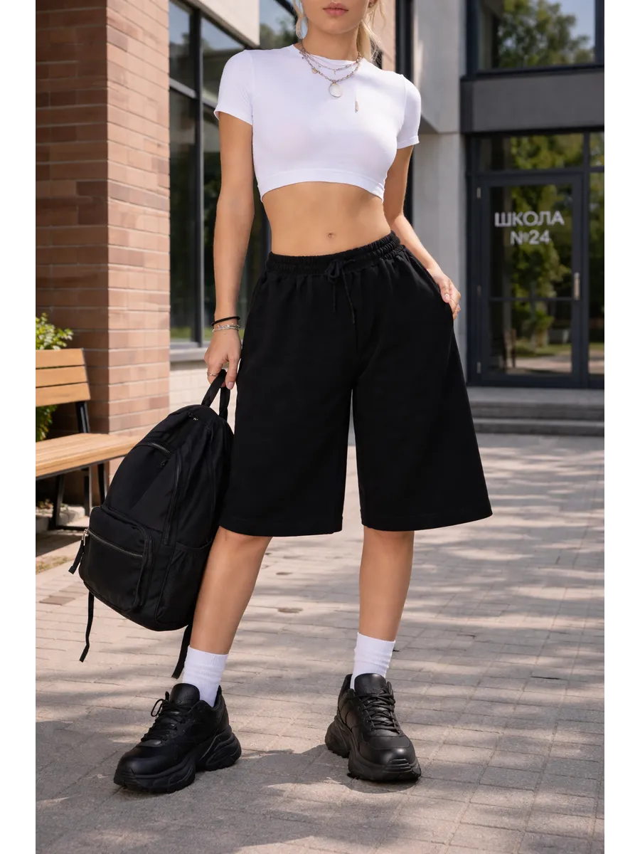 Шорты подростковые багги oversize