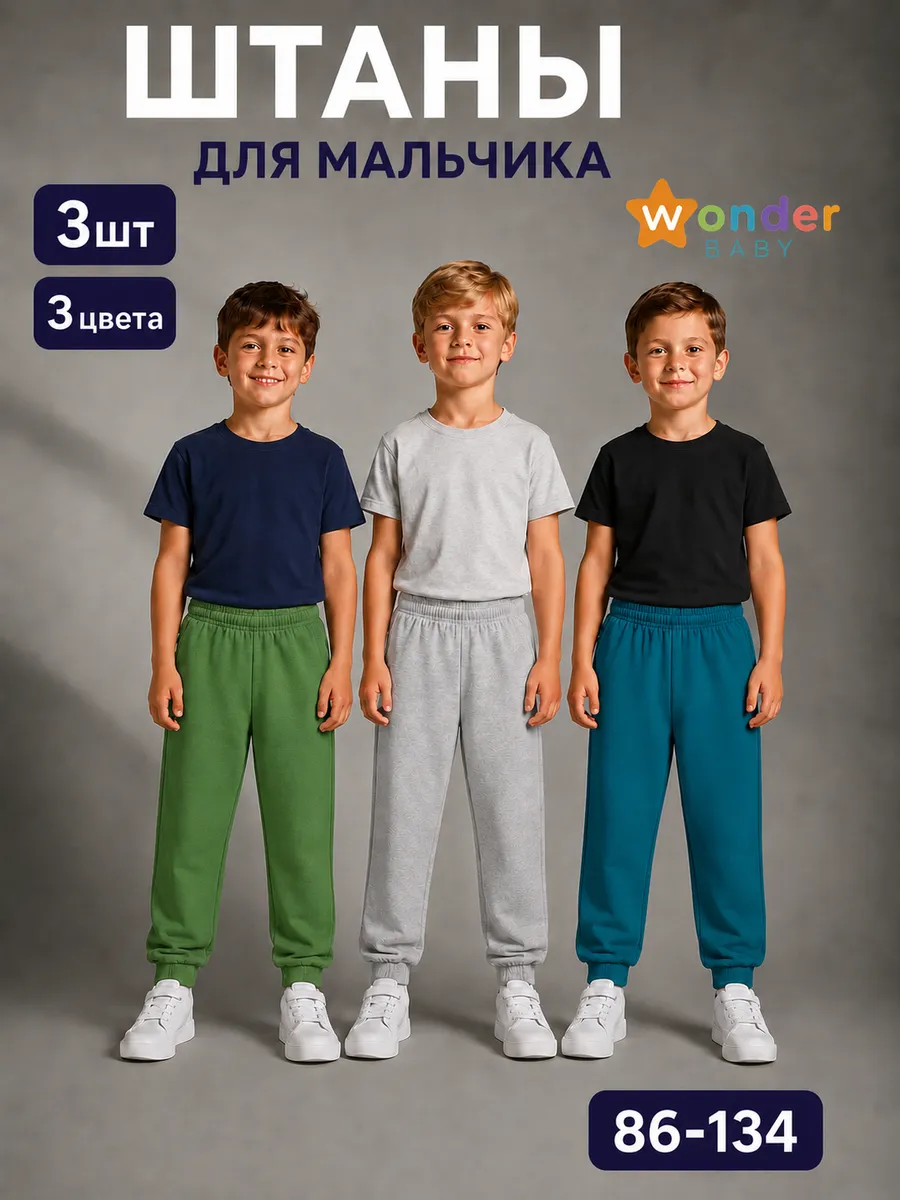 Штаны для мальчика 3 шт